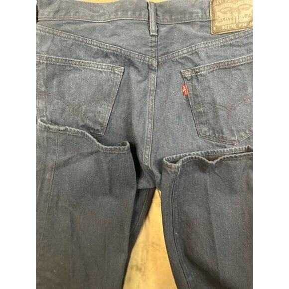Levis 501 XX‎ Pants Men 36x34 Blue Straight Fit Button Fly Jeans Denim Fit - Picture 6 of 7
